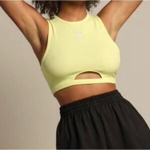 Adidas cut-out crop top